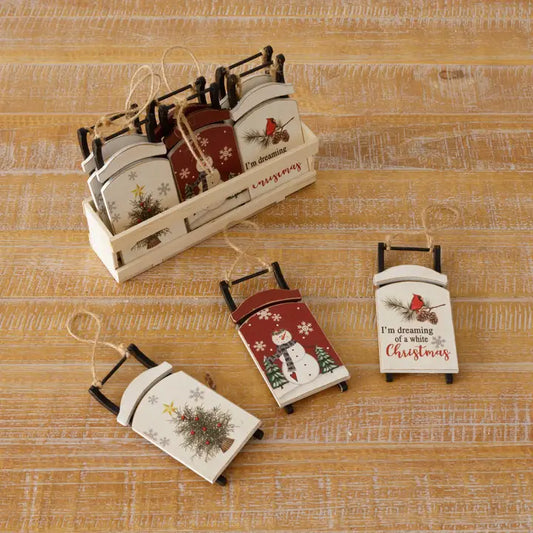 Assorted Sleigh Ornaments