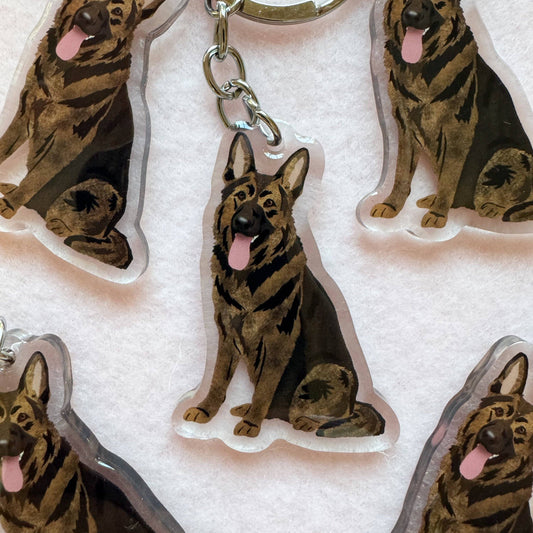 German Shepherd (sable) Keychain