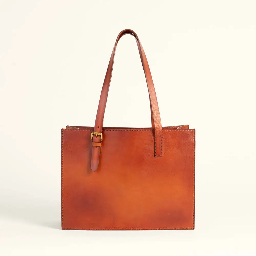 Loyal West - MIVVA Hand-tooled Medium Bag - Light Brown