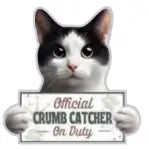 Black & White Cat Chip Clip