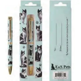 Black & White Cat Ball Point Pen