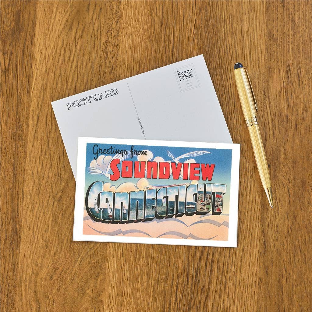 Postcard CT-289 Greetings from Soundview