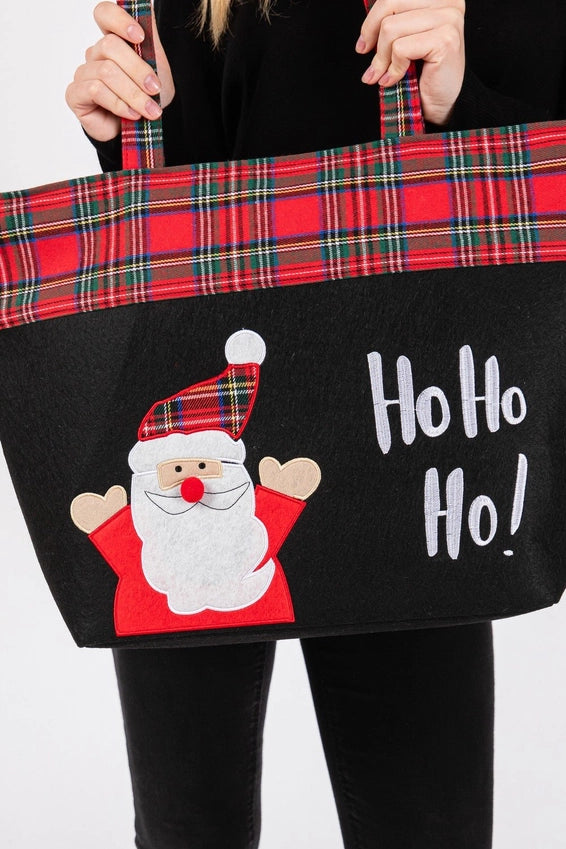 HoHoHo Santa Tote Bag Felt