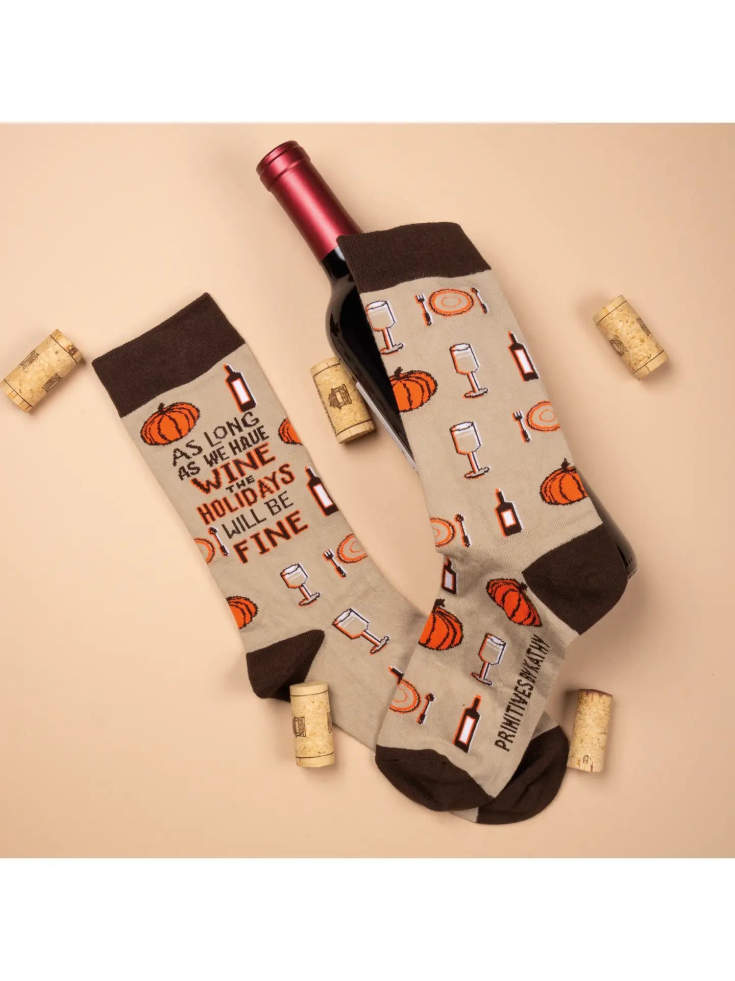 “As Long As We Have Wine….” Socks