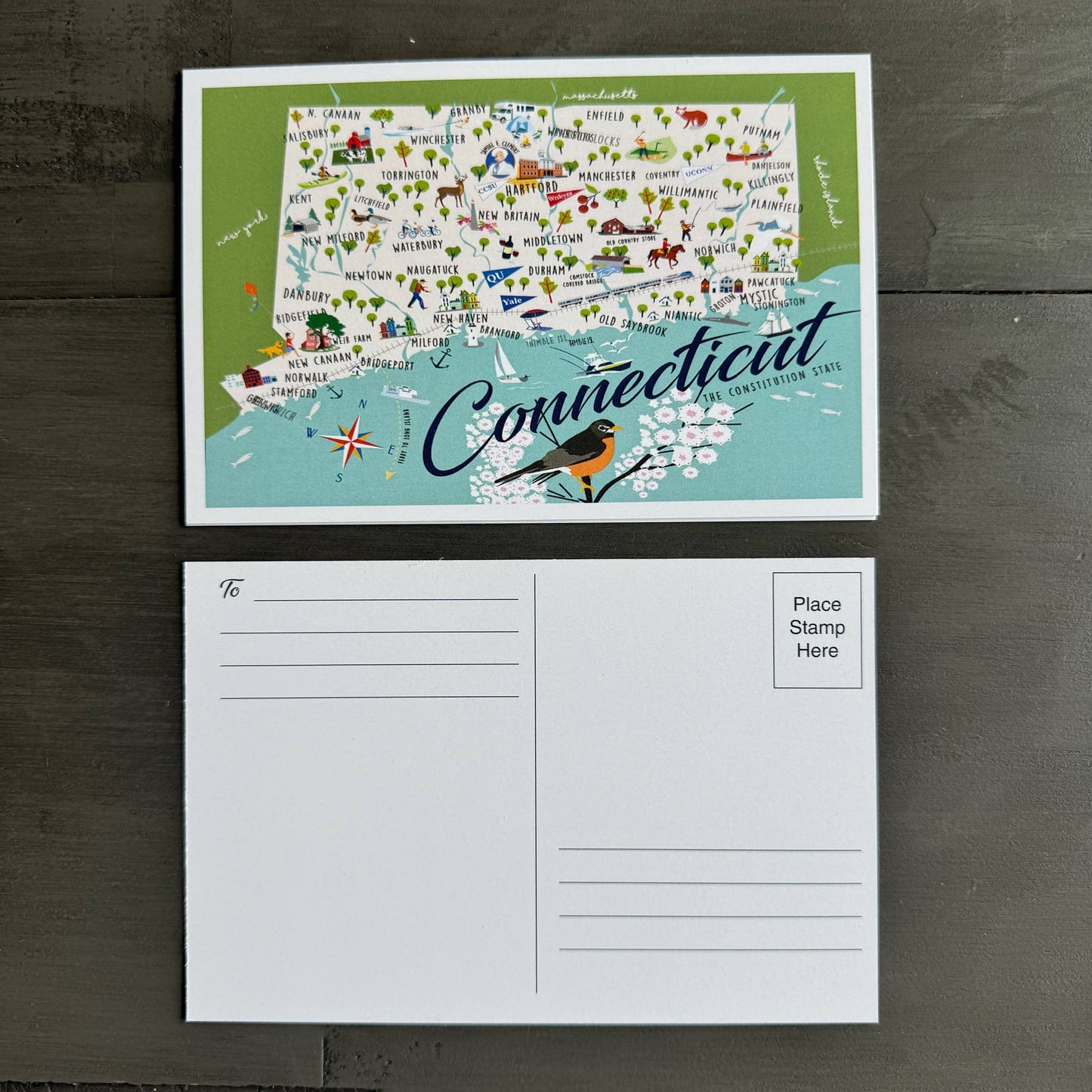 Connecticut 4" x 6" Postcard