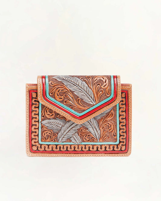Loyal West - Copper Canyon Cardholder in Hand-tooled Leather