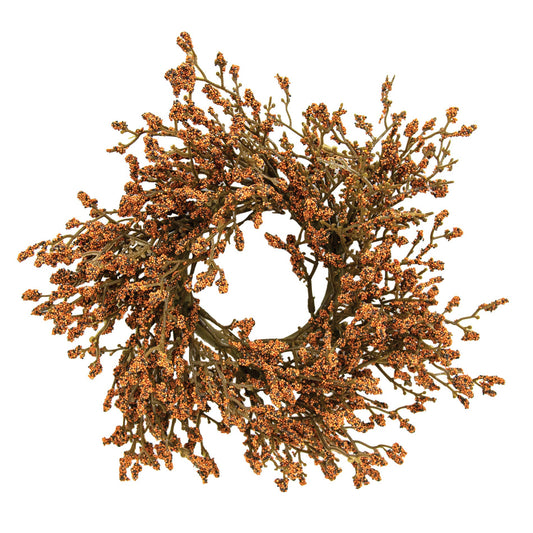 Fall Array Astilbe Candle Ring Pumpkin
