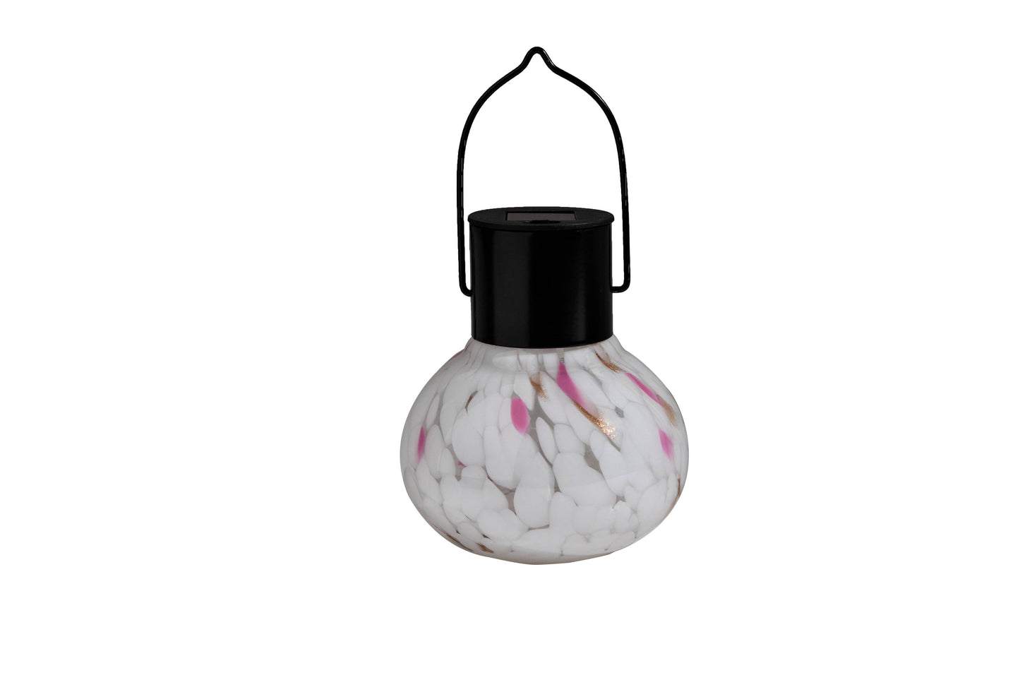 Art Glass Solar Lantern: Assorted Color