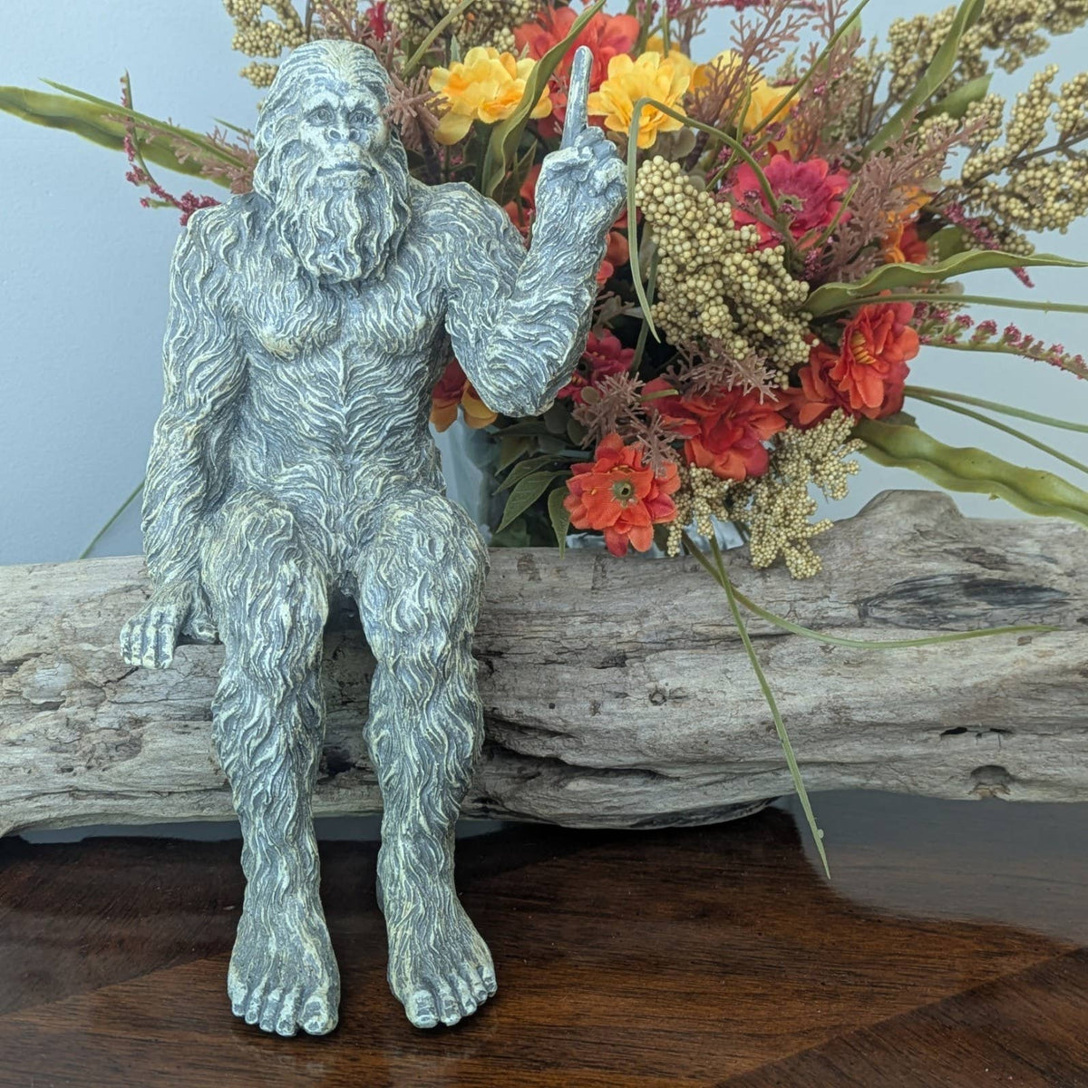 'You are #1' Bigfoot Sasquatch Statue 10 inch H Shelf Sitter: Stonewash