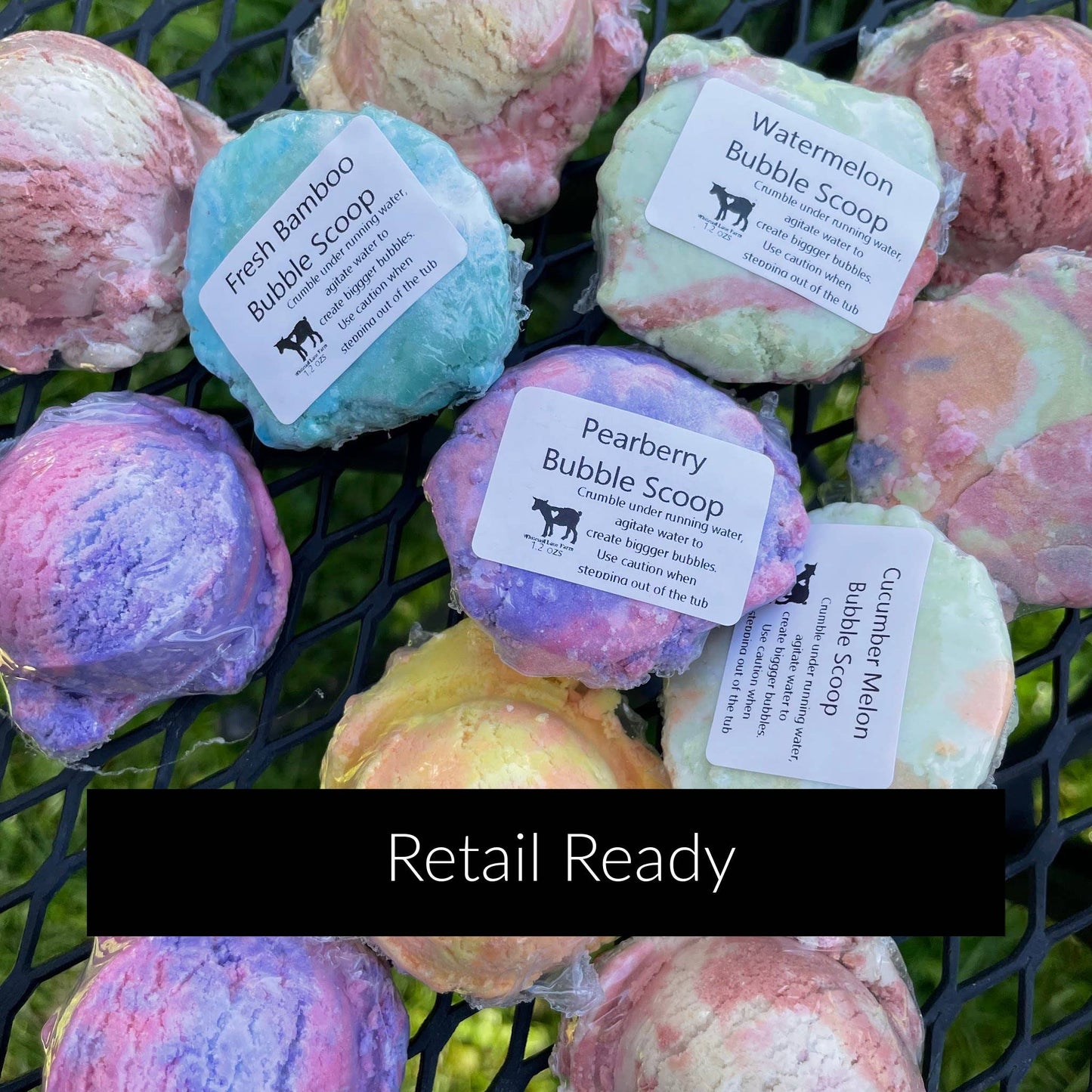 Bubble Scoops Solid Bubble Bath RAINBOW SHERBET