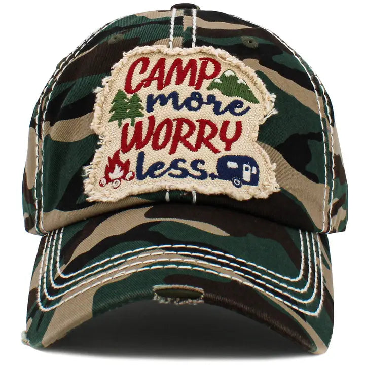 Camp More Worry Less Hat