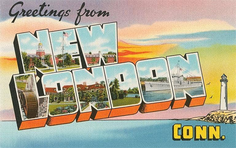 Postcard CT-283 Greetings from New London
