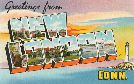 Postcard CT-283 Greetings from New London