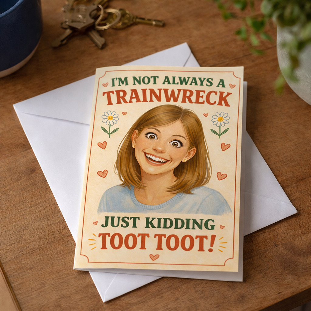 I'm Not Always a Trainwreck Card: Card and Envelope Only