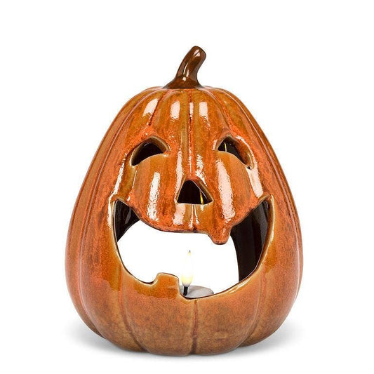 Jack O'Lantern Candle Holder: Tall