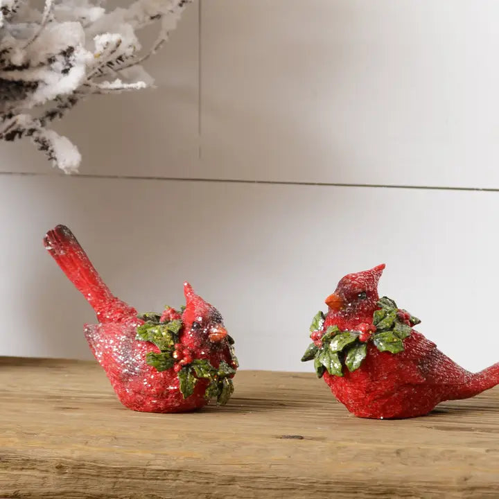 Cardinals - Glittered Wreath