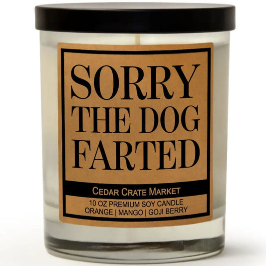 Sorry the Dog Farted Candle