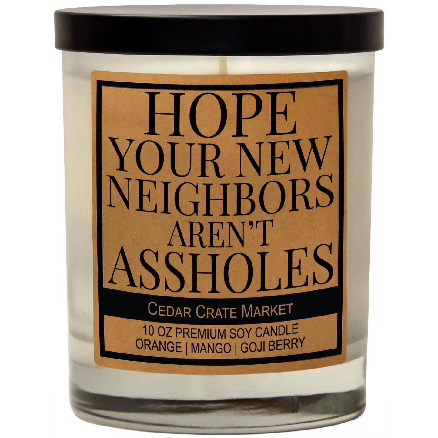 Hope Your New Neighbor Aren't Assholes Soy Candle