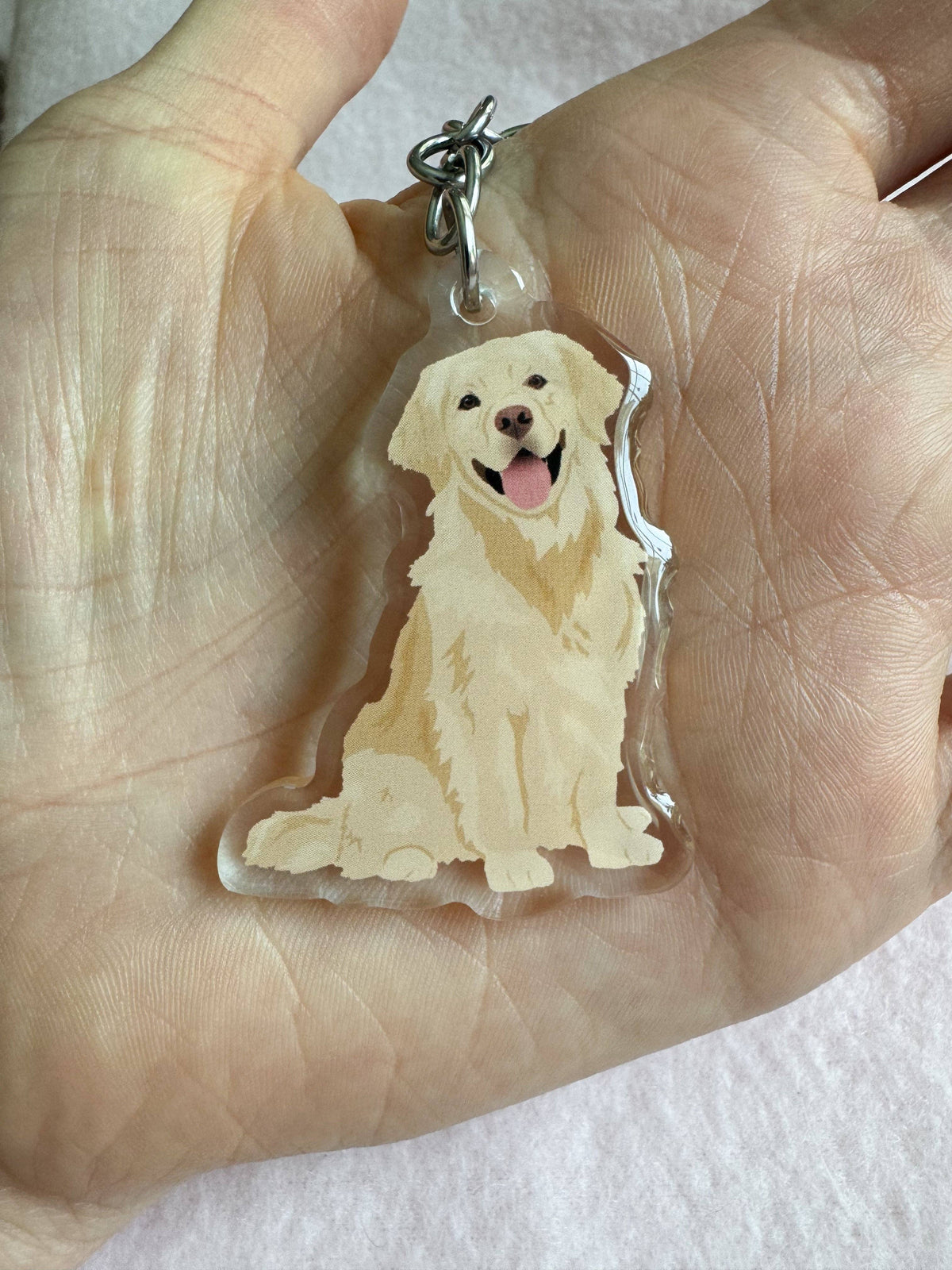 Golden Retriever Keychain