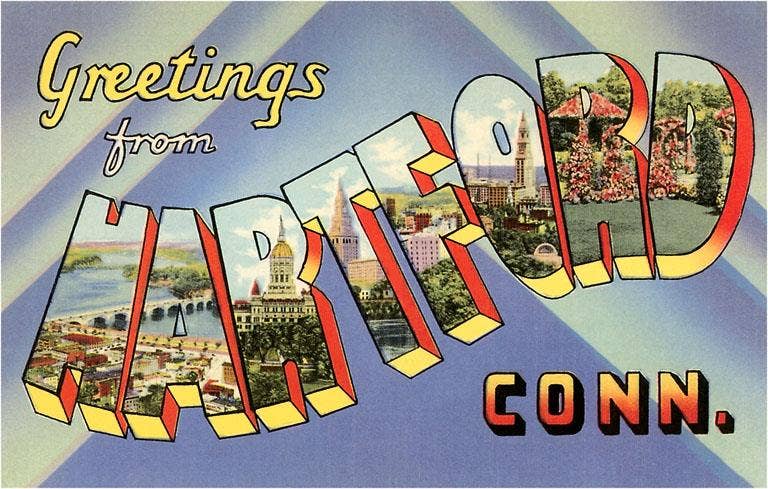 Postcard CT-29 Greetings from Hartford
