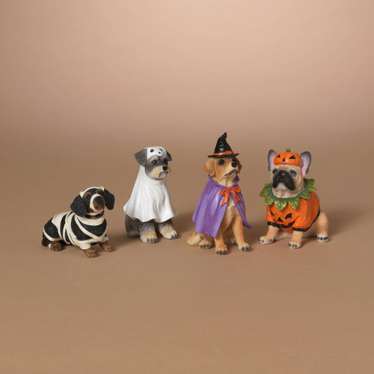 Resin Halloween Dogs - 4 Assorted Types (Each)