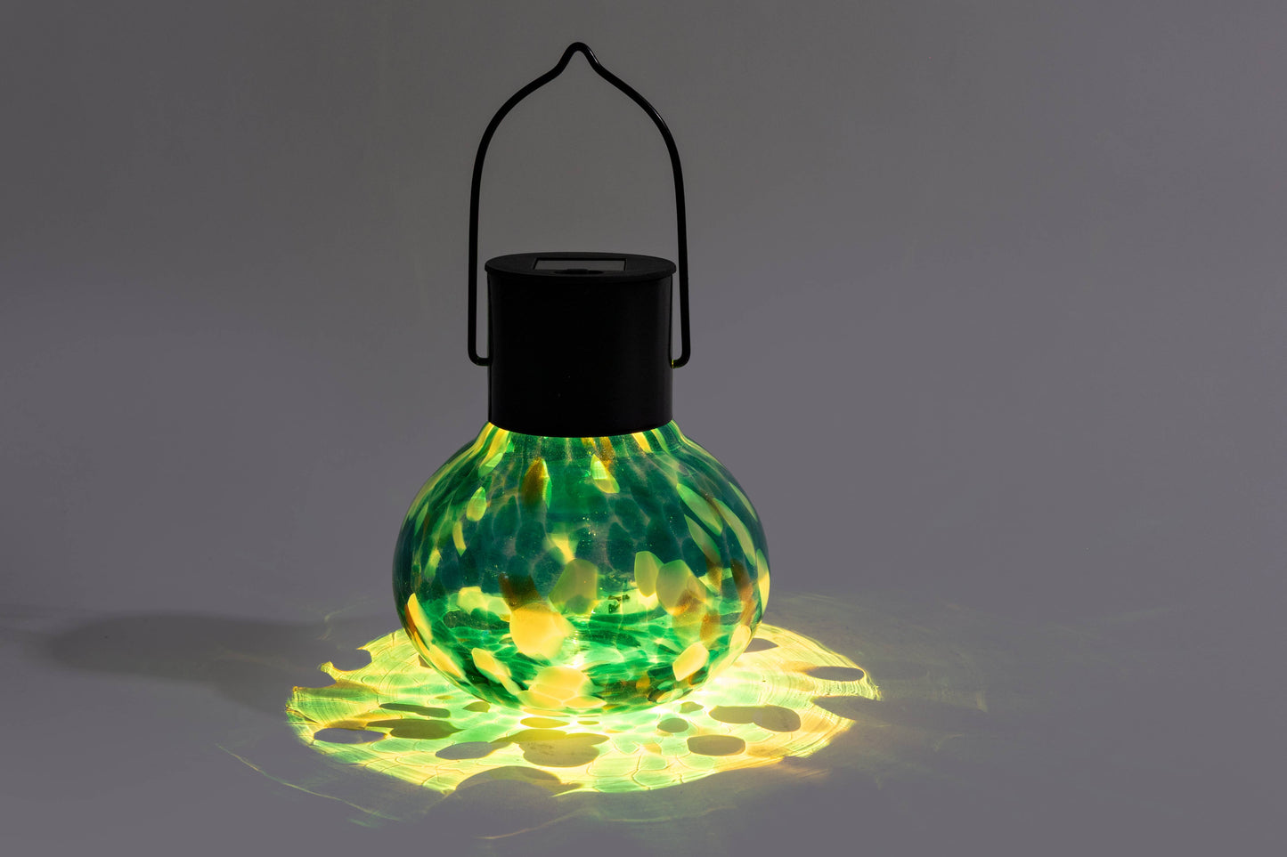 Art Glass Solar Lantern: Assorted Color