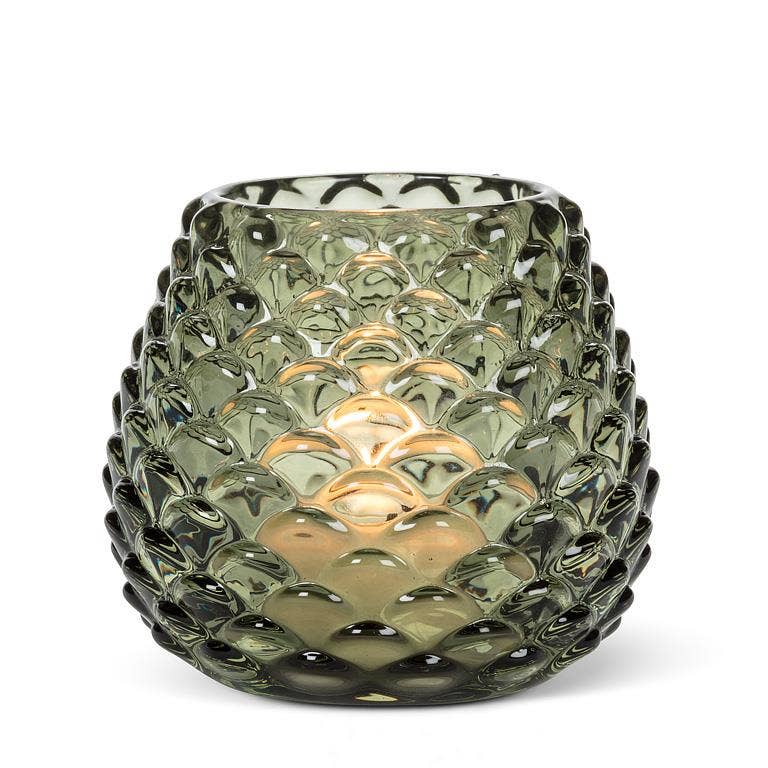 Medium Pinecone Tealight: Amber