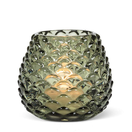 Medium Pinecone Tealight: Green