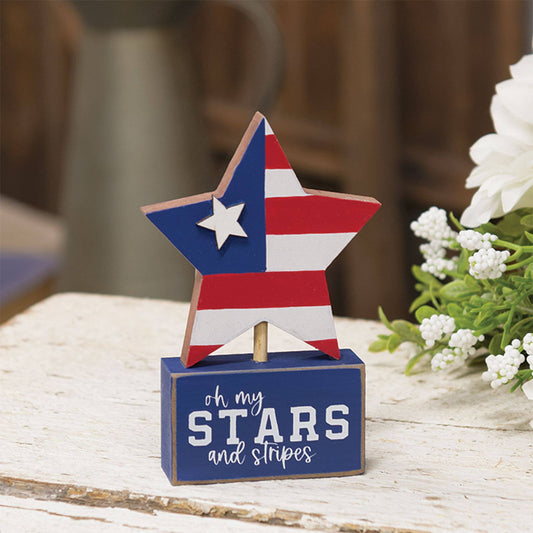 Oh My Stars and Stripes Americana Star on Base