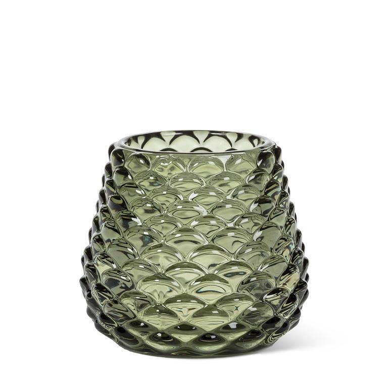 Small Pinecone Tealight: Green