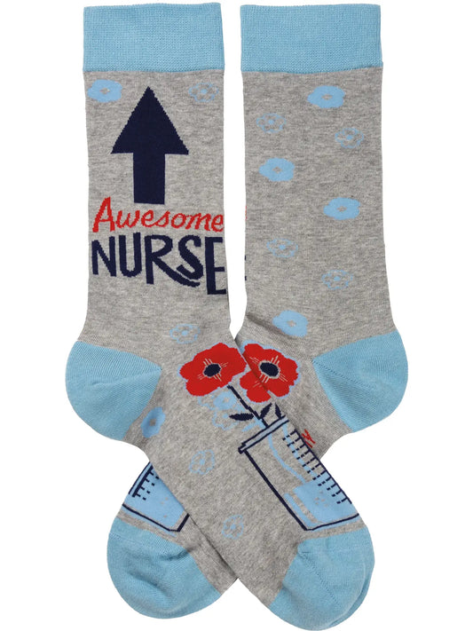 “Awesome Nurse” Socks