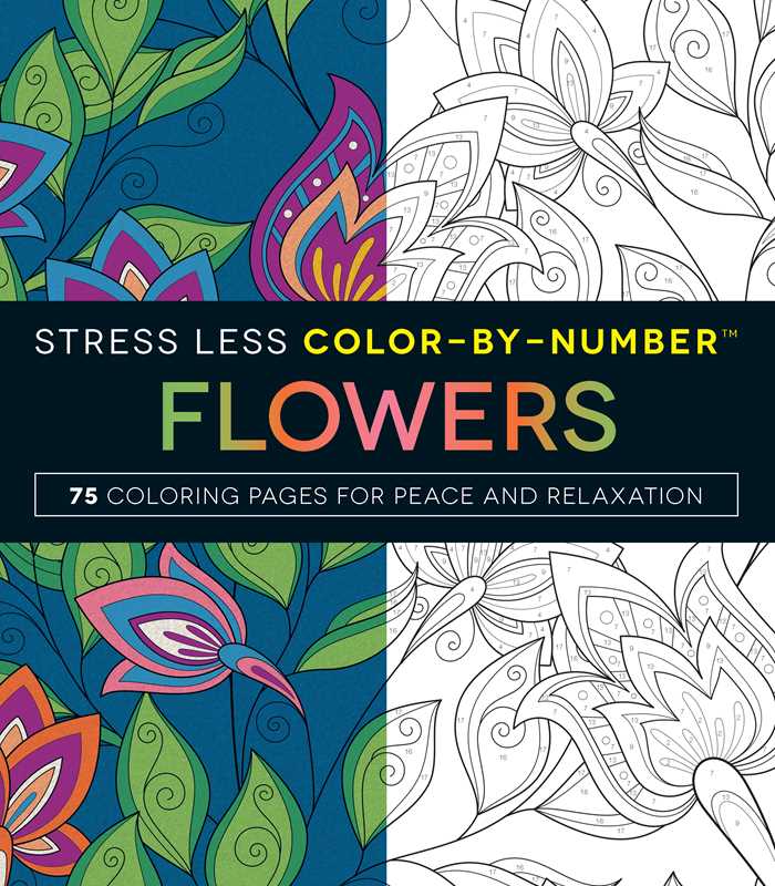 Stress Less Color-By-Number Flowers by Adams Media: Paperback; 160 pages / English
