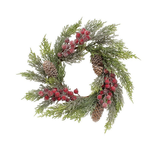 Sugar Berry & Cedar Candle Ring - 6.5"