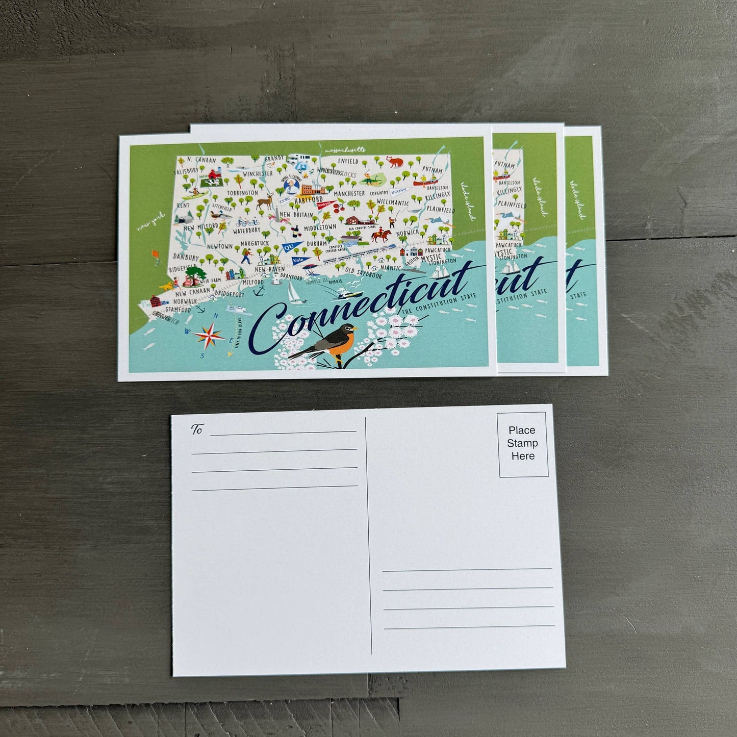 Connecticut 4" x 6" Postcard