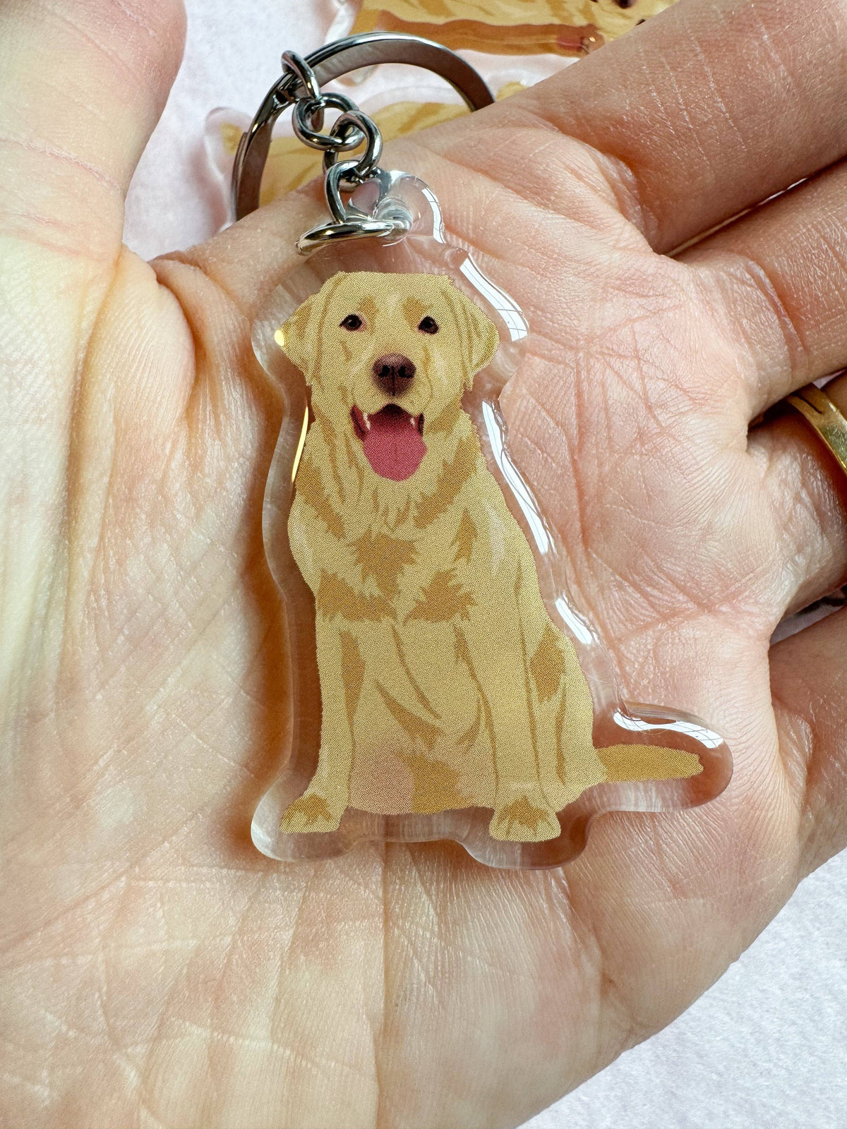 Labrador Retriever (yellow lab) Keychain
