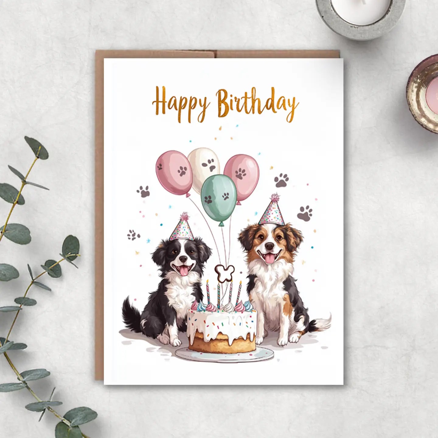 Dogs Happy Birthday Card