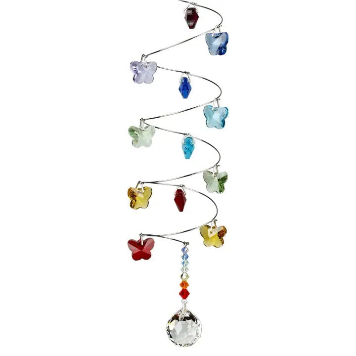 Crystal Spiral - Rainbow Butterflies, Small Ball