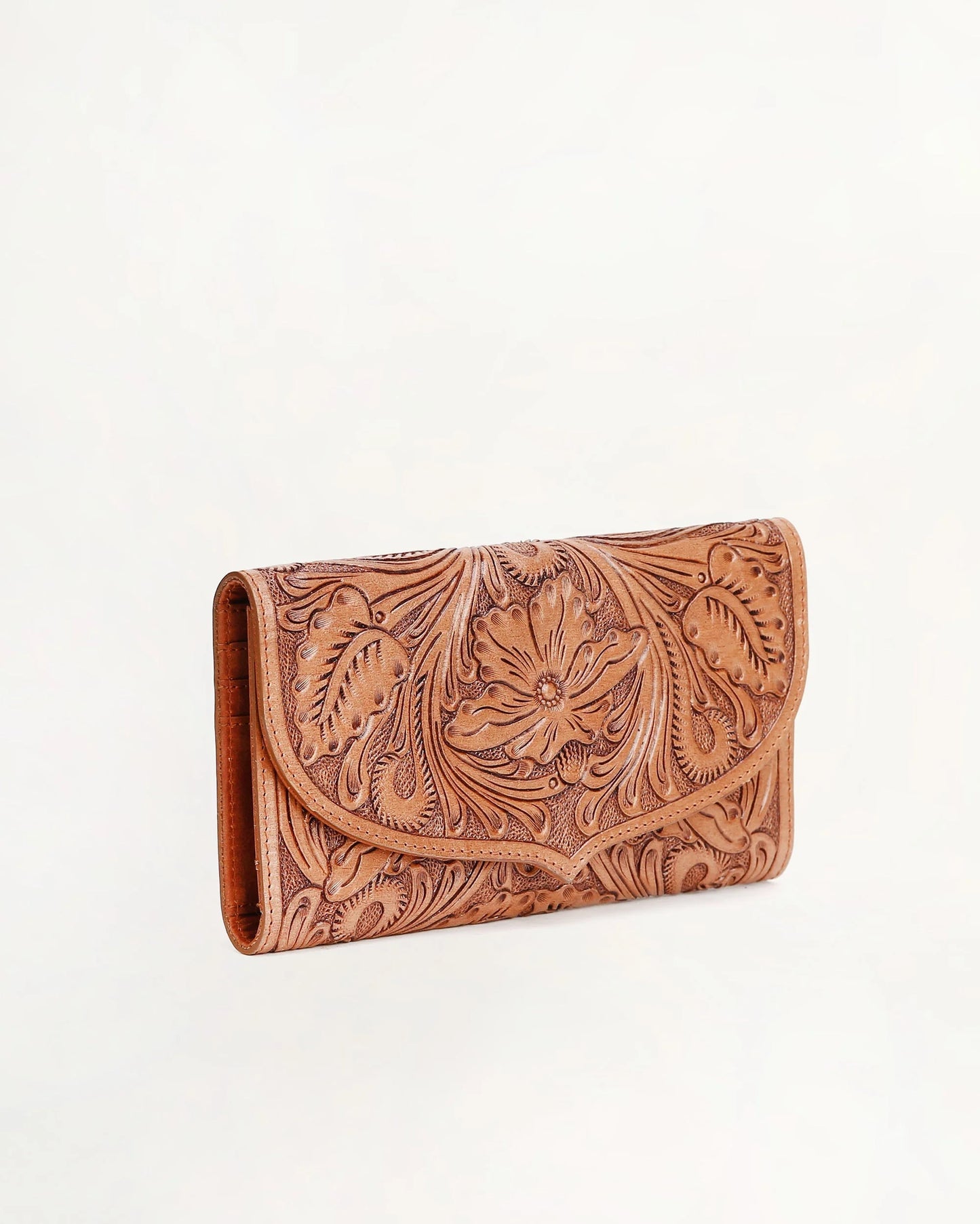 Loyal West - Gloriana Wallet in Hand-tooled Leather