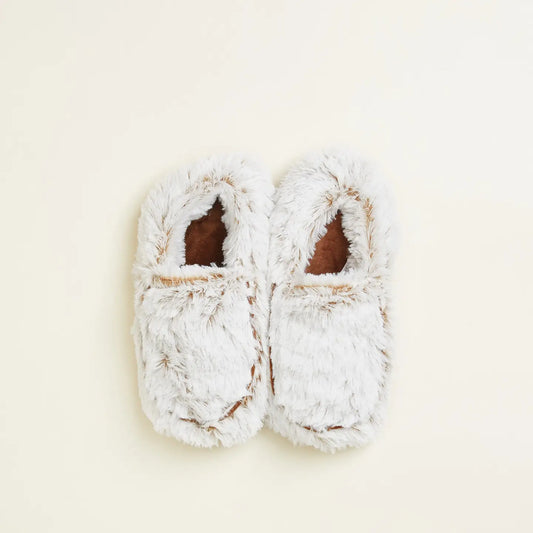 Marshmallow Brown Warmies Slippers