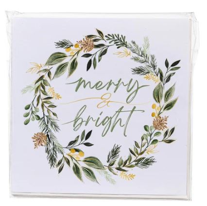 “Merry & Bright” - Cocktail Napkin