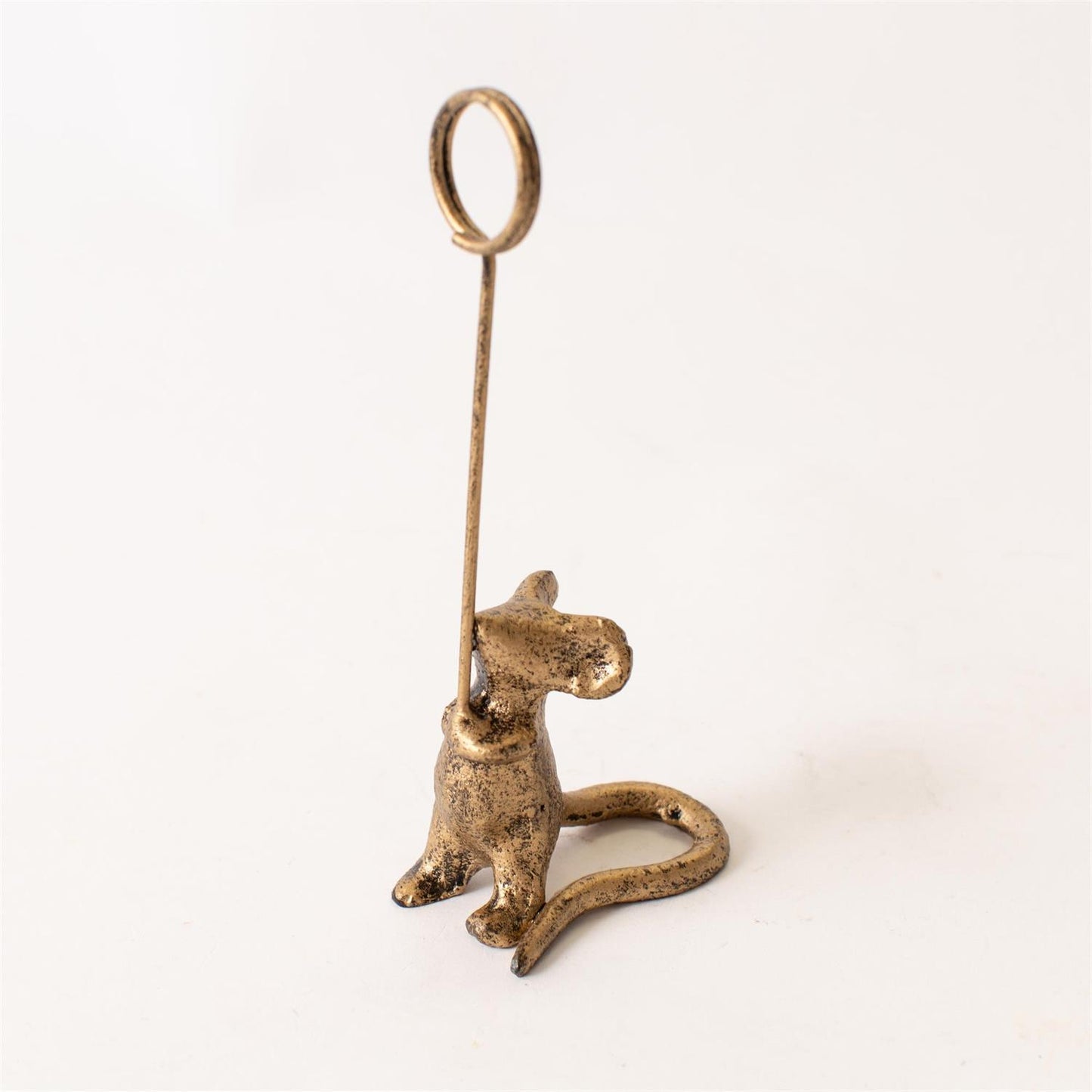Cast Iron Mouse Card Holder