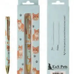 Orange & White Cat Ball Point Pen
