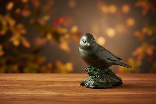 Assorted Resin Patina Green Birds