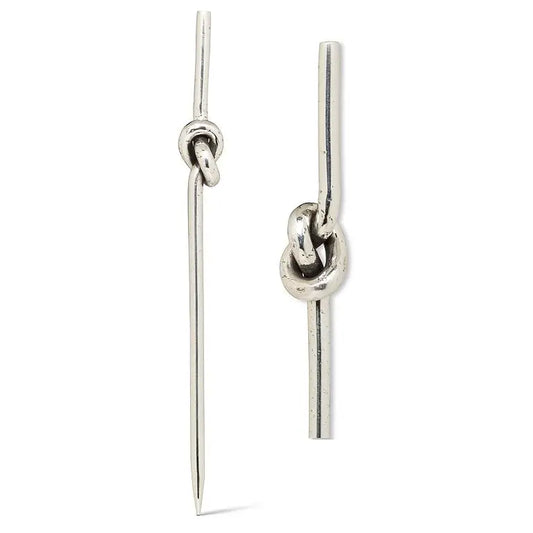 Silver Knot Cocktail Picks