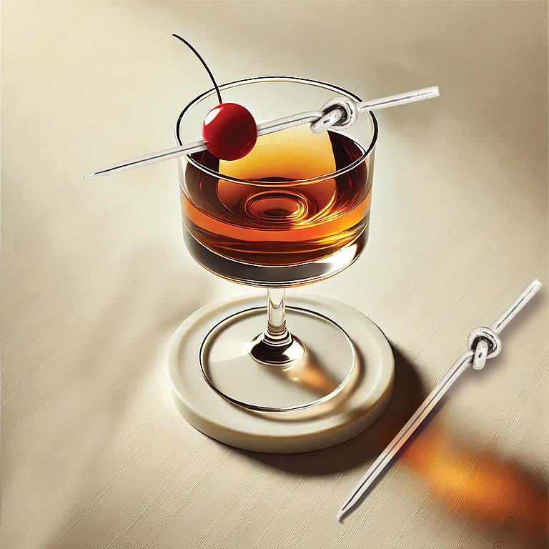 Silver Knot Cocktail Picks