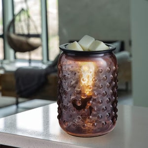 Vintage Style Bulb Illumination Fragrance Warmer Smokey Hobnail