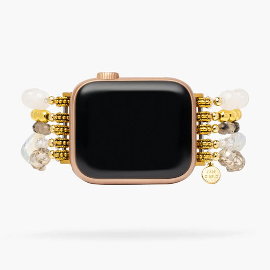 Sterling Glamour Stretch Apple Watch Strap-Small