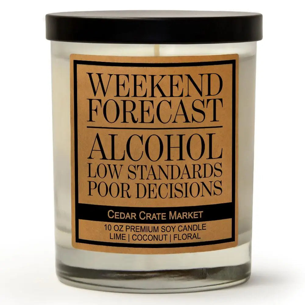 Weekend Forecast Alcohol Poor Decisions Candles