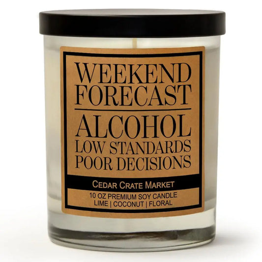 Weekend Forecast Alcohol Poor Decisions Candles