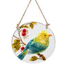 4.5" Hand Painted Assorted Round Bird Suncatchers (3 Assorted options)